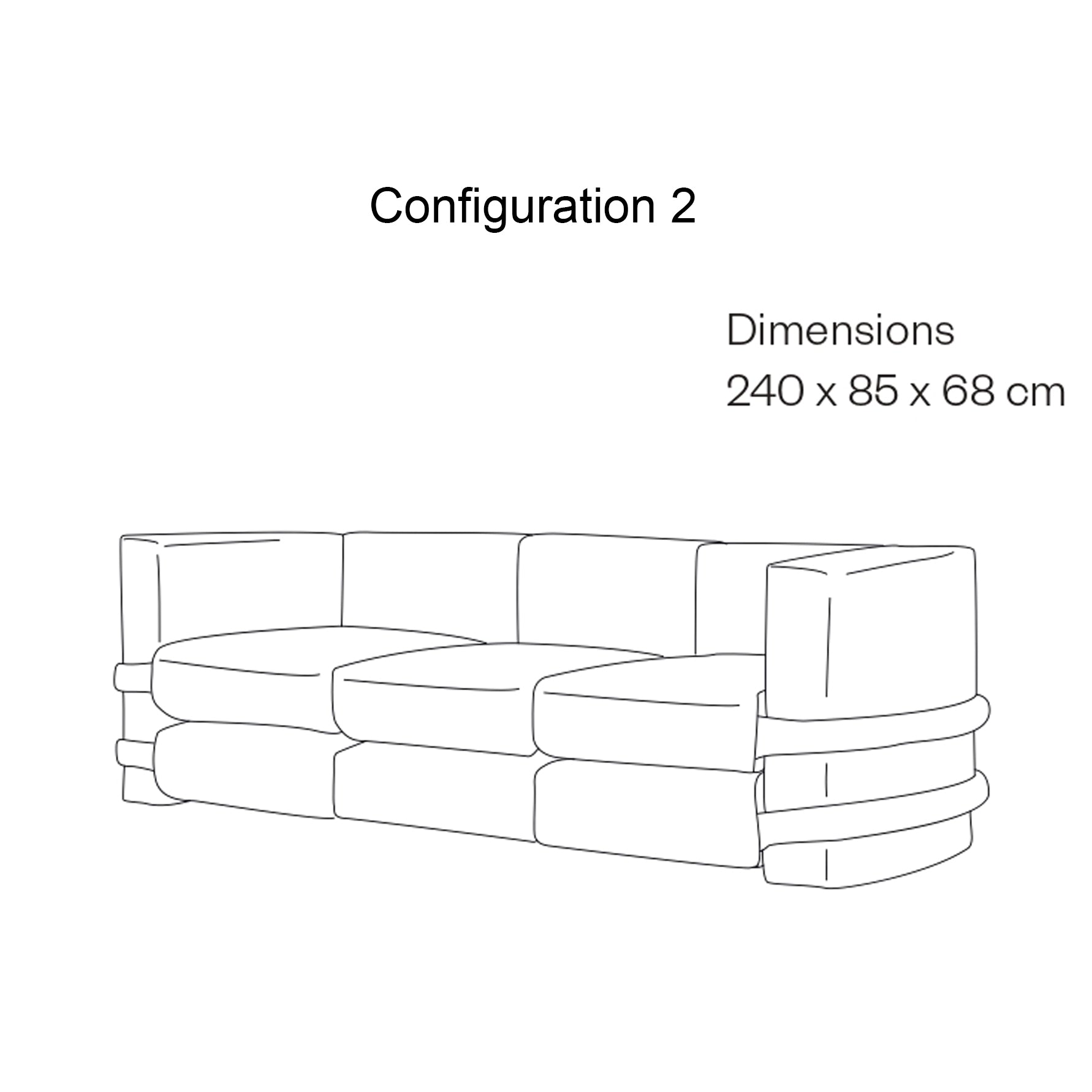 Pillow Modular Sofa: Fabric