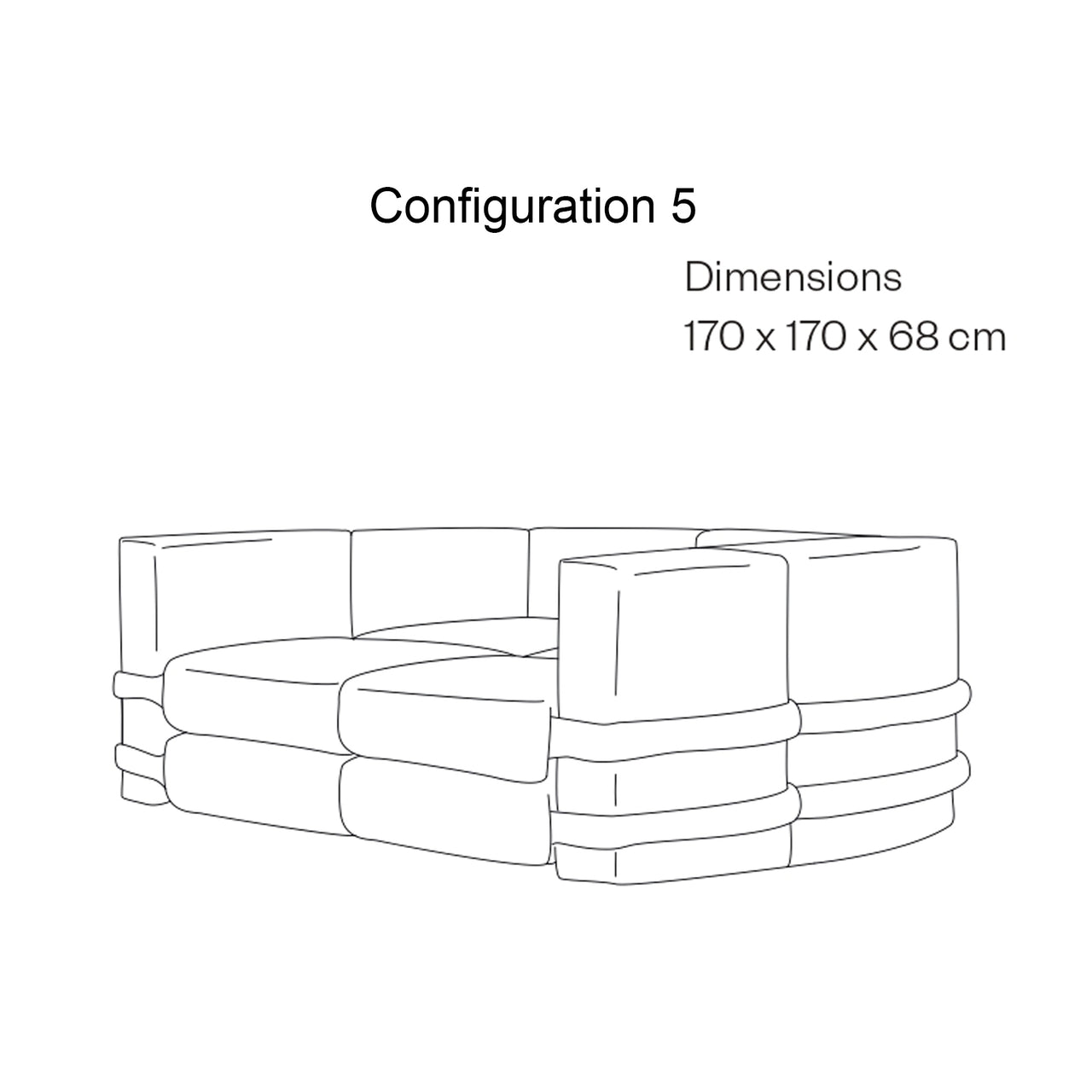 Pillow Modular Sofa: Fabric