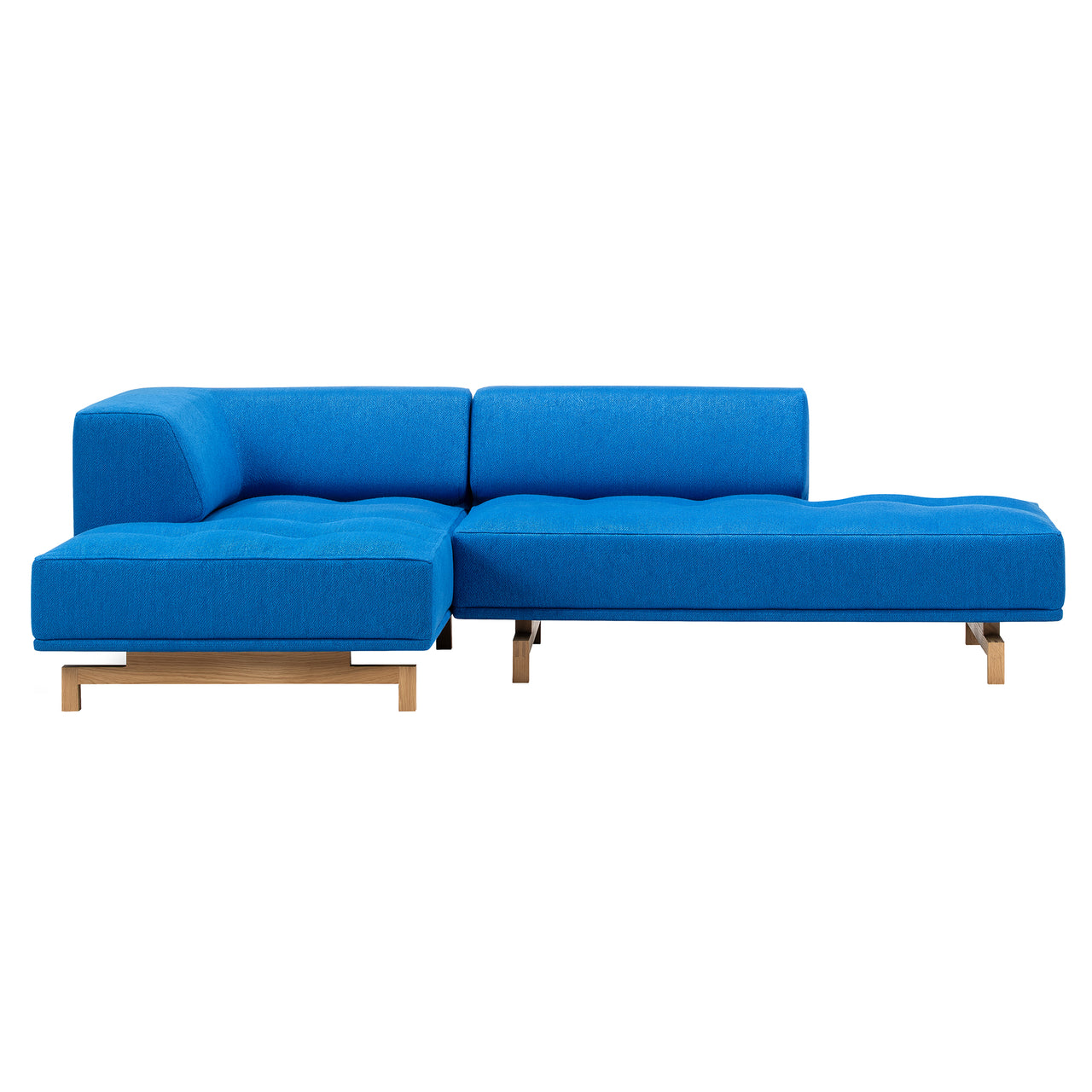 Delphi Modular Sofa: Configuration E + Oak Light Oiled + Fabric Group 3