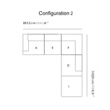 Connect Soft Modular Sofa: Corner + Configuration 2