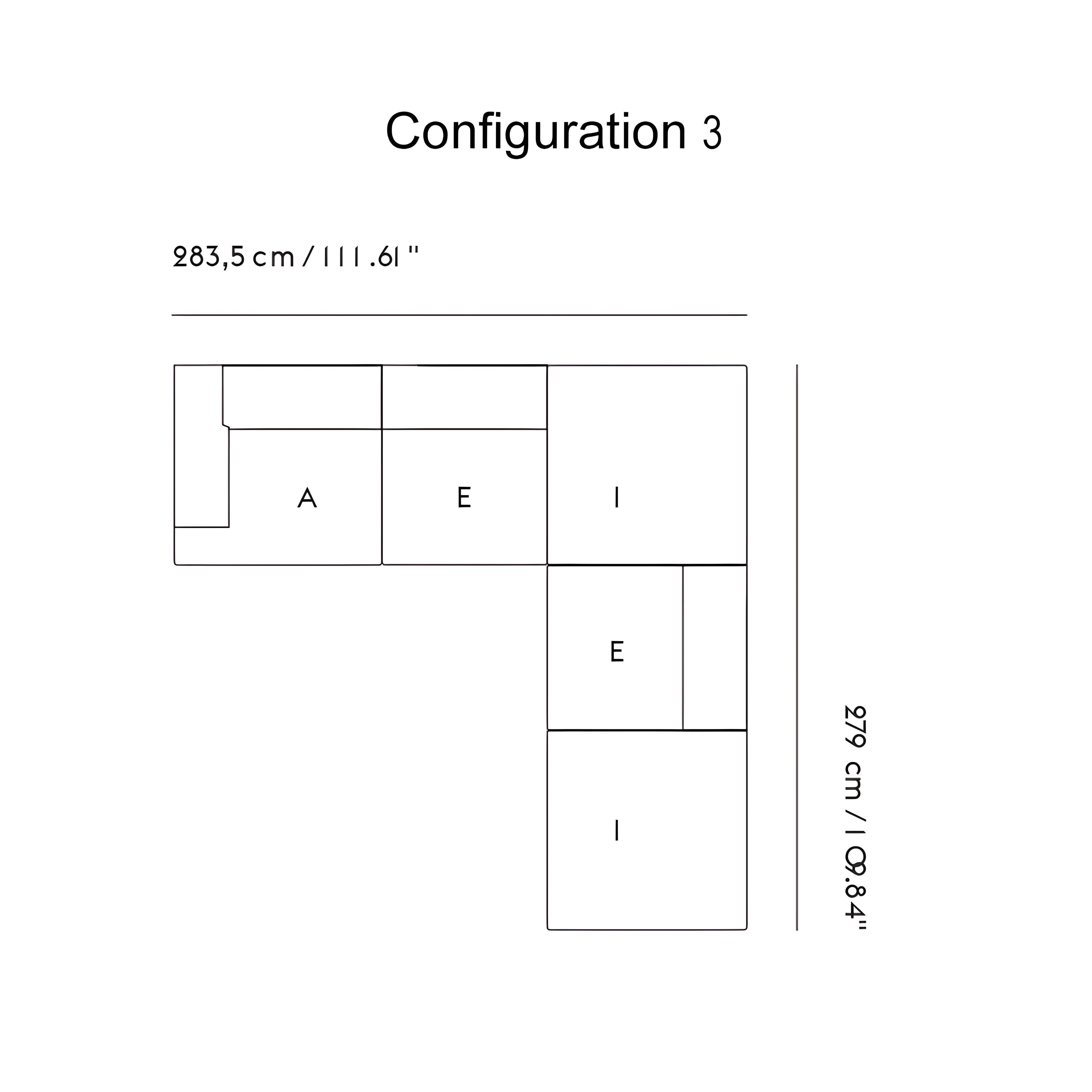 Connect Soft Modular Sofa: Corner + Configuration 3