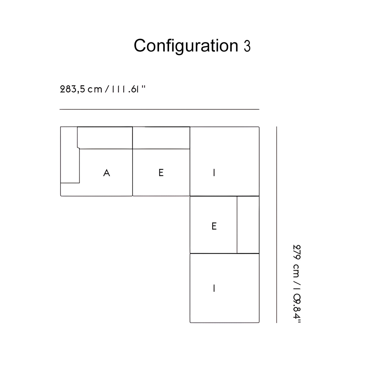 Connect Soft Modular Sofa: Corner + Configuration 3