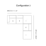 Connect Soft Modular Sofa: Corner + Configuration 3