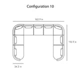 Sena Modular Sofa: Configuration 10