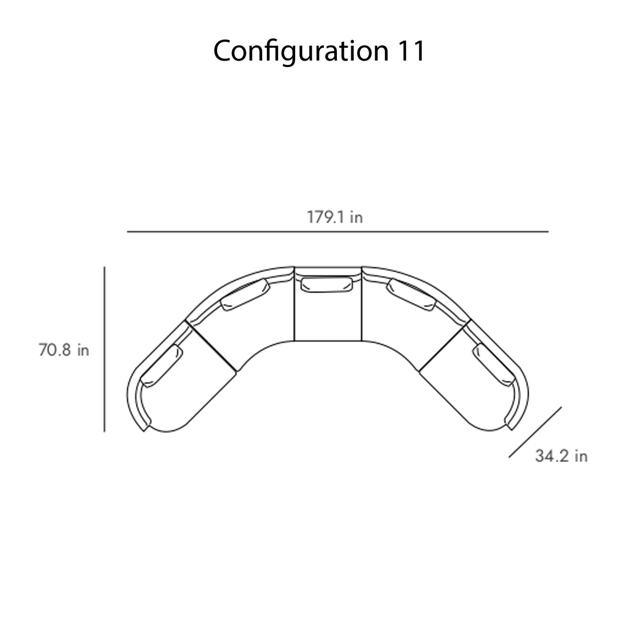 Sena Modular Sofa: Configuration 11