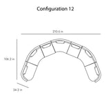 Sena Modular Sofa: Configuration 12
