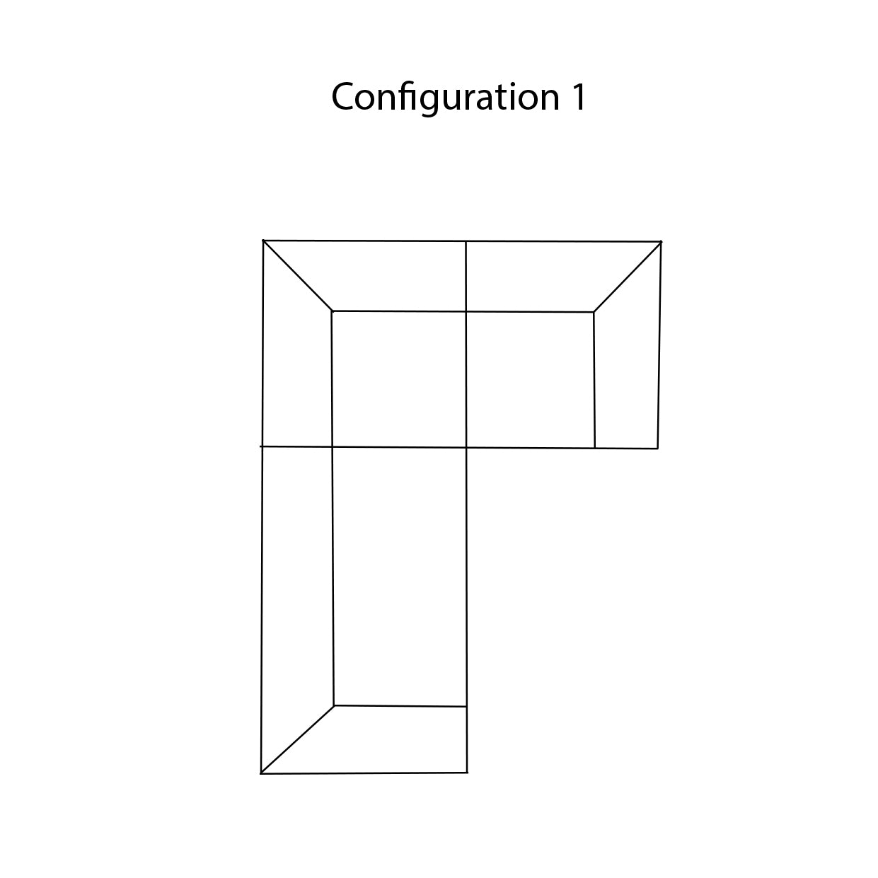 Collar Sectional Sofa: Configuration 1