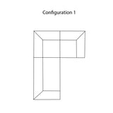 Collar Sectional Sofa: Configuration 1