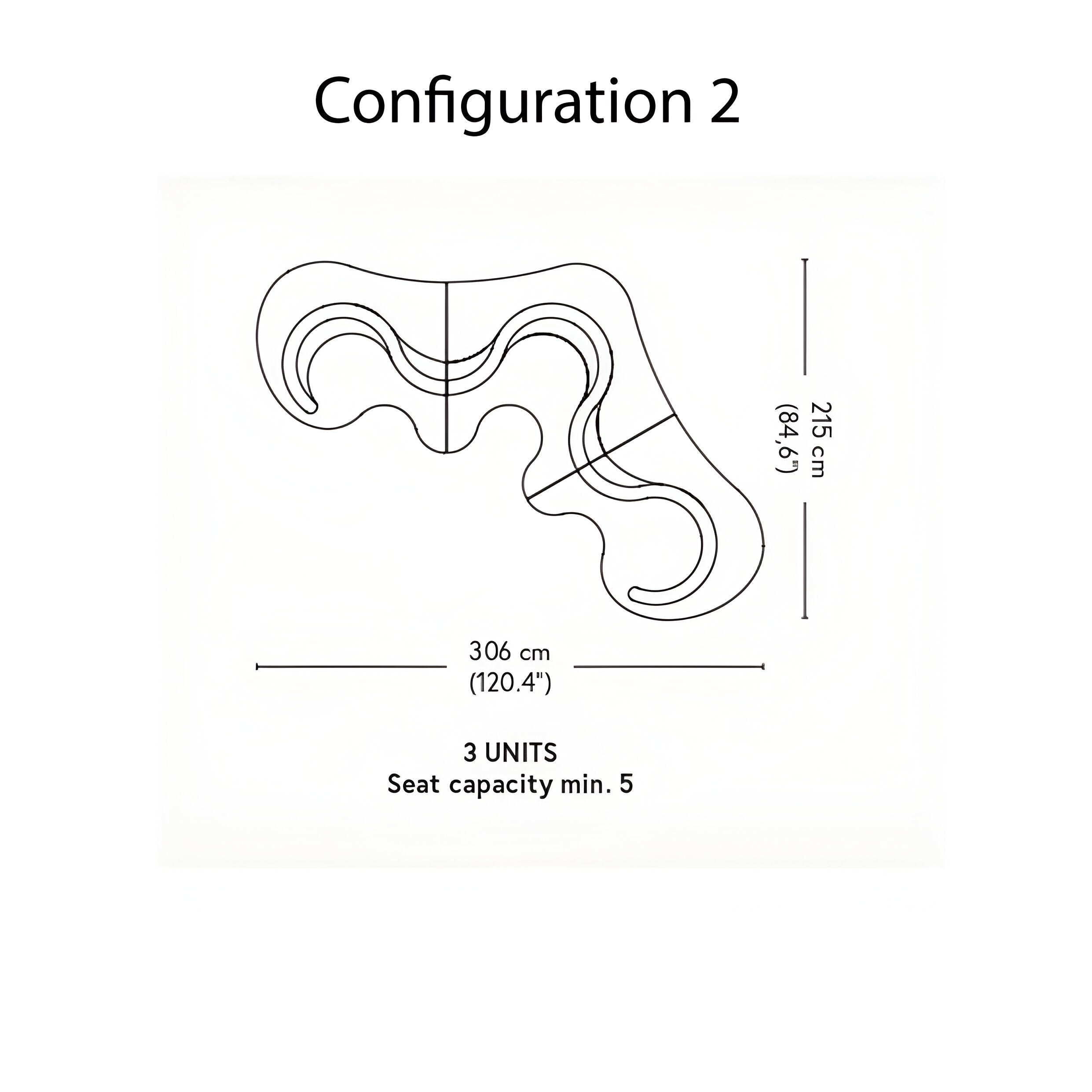 Cloverleaf Sofa: Configuration 2