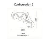 Cloverleaf Sofa: Configuration 2