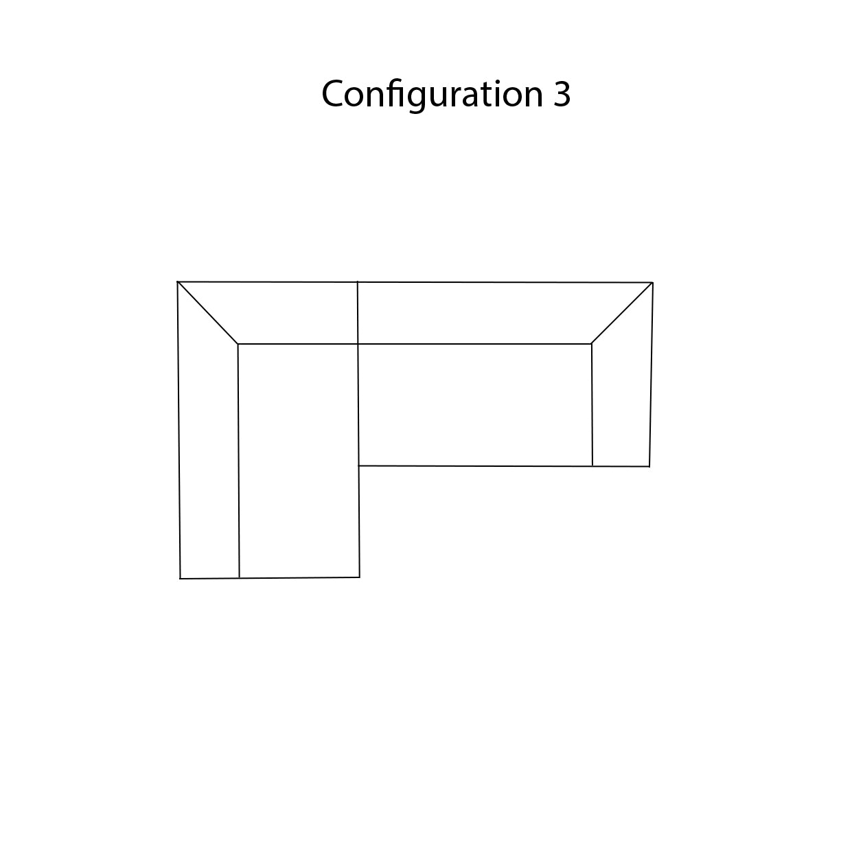 Collar Sectional Sofa: Configuration 3