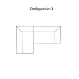 Collar Sectional Sofa: Configuration 3