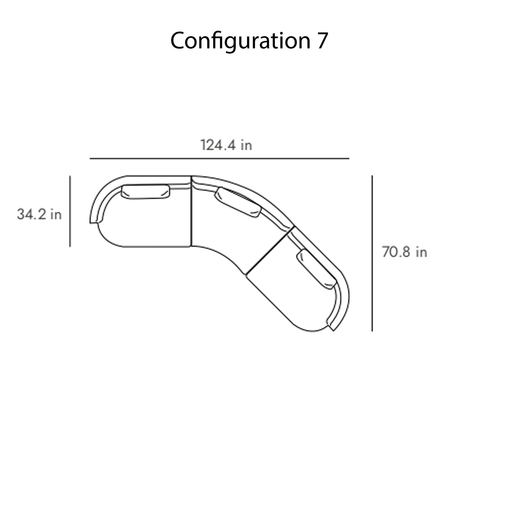 Sena Modular Sofa: Configuration 7