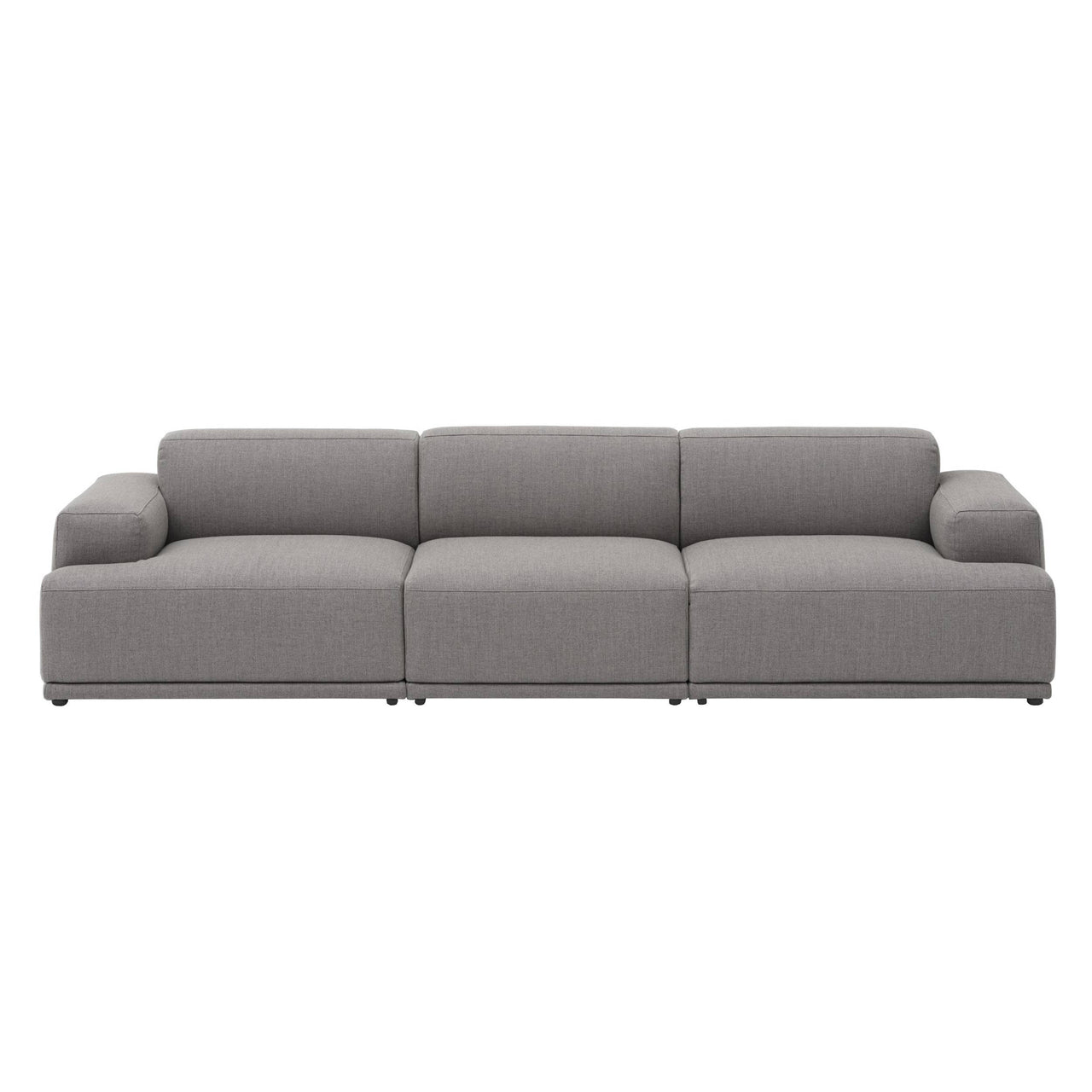 Connect Soft Modular Sofa: 3 Seater + Configuration 1 + Re-Wool 128