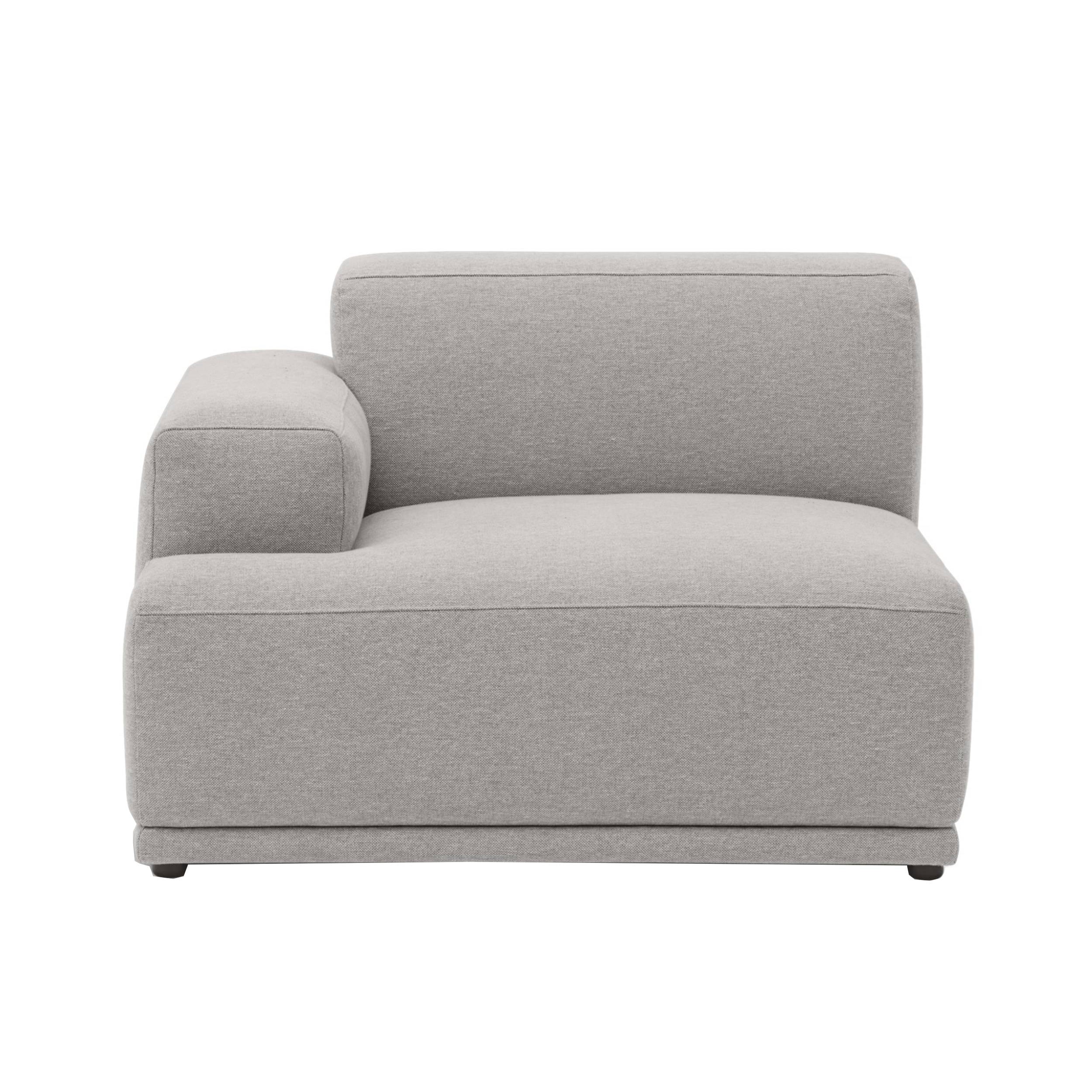 Connect Soft Sofa Modules: Left Armrest A + Clay 12