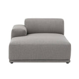 Connect Soft Sofa Modules: Left Armrest Chaise Longue G + Re-Wool 128