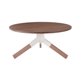 Conrad Coffee Table: Walnut + White