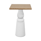 Container Bar Table: New Antiques + Square + Natural Oil + White