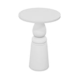 Container Bar Table: New Antiques + Round + White + White