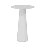 Container HPL Bar Table: Round + White + White