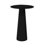 Container HPL Bar Table: Round + Black + Black