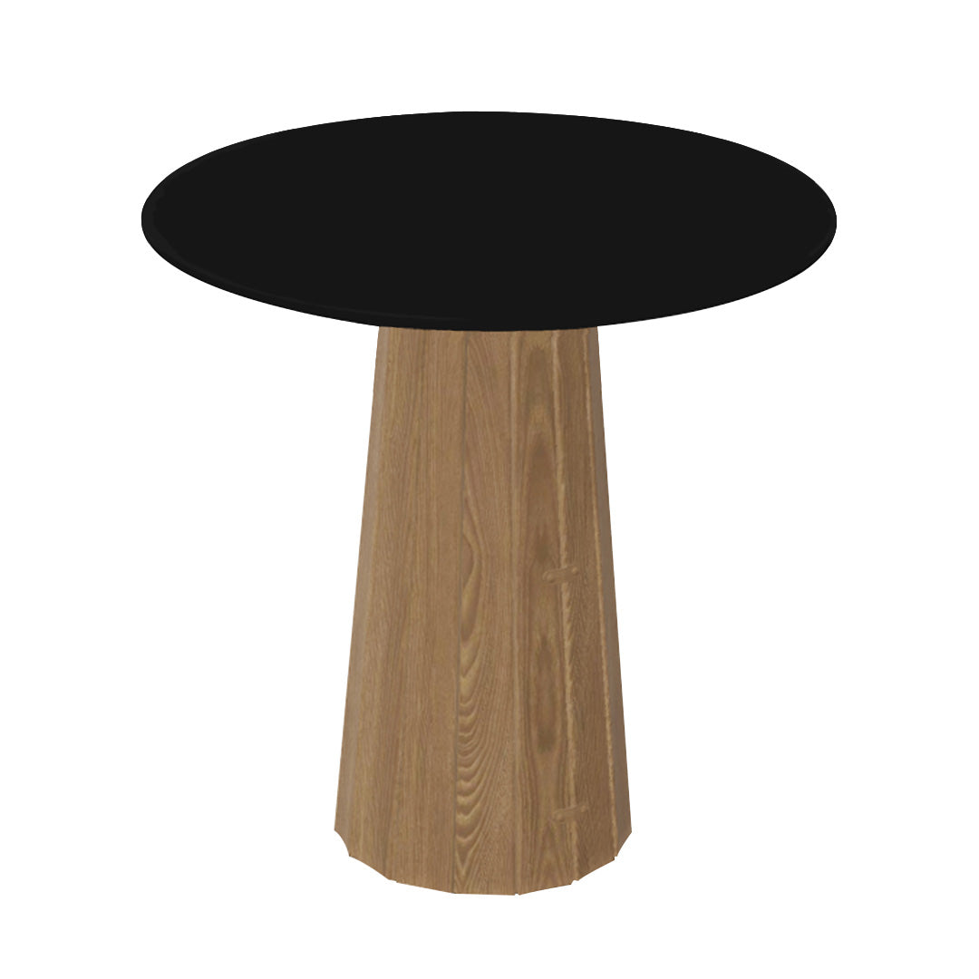 Container HPL Round Table: Extra Small + Bodhi Cover + Black + Natural Oil