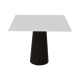 Container HPL Square Table: Large + Bodhi Cover + White + Wenge