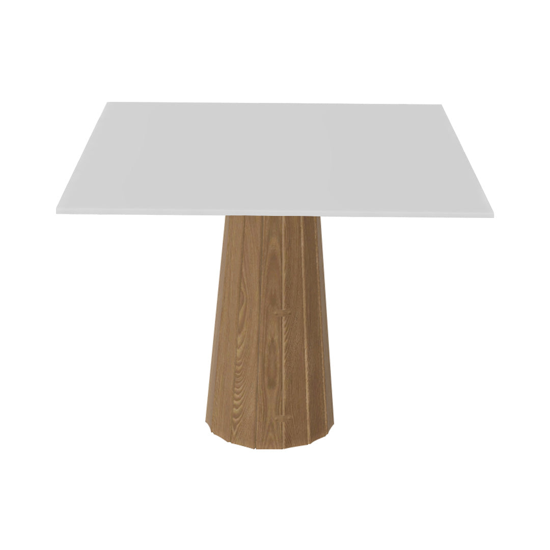 Container HPL Square Table: Large + Bodhi Cover + White + Natural Oil