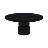 Container Round Table: Extra Large + New Antiques + Jet Black + Black