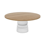 Container Round Table: Extra Large + New Antiques + Natural Oil + White