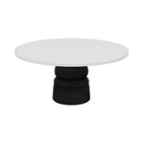 Container Round Table: Extra Large + New Antiques + Traffic White + Black