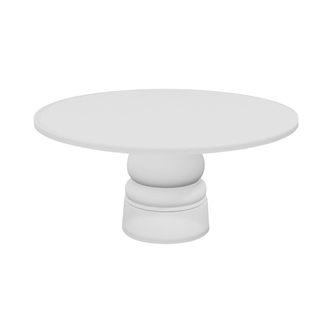 Container Round Table: Extra Large + New Antiques + Traffic White + White