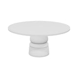 Container Round Table: Extra Large + New Antiques + Traffic White + White
