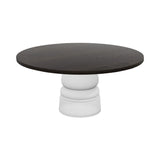 Container Round Table: Extra Large + New Antiques + Wenge Stained + White