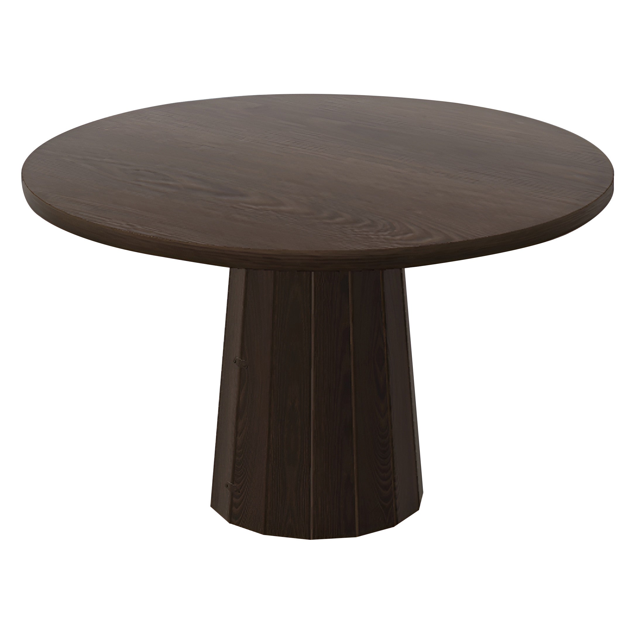 Container Round Table: Medium + Bodhi Cover + Cinnamon Stained + Cinnamon