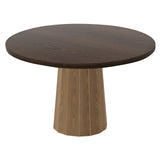 Container Round Table: Medium + Bodhi Cover + Cinnamon Stained + Natural Oil