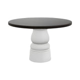 Container Round Table: Medium + New Antiques + Wenge Stained + White