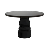 Container Round Table: Medium + New Antiques + Wenge Stained + Black