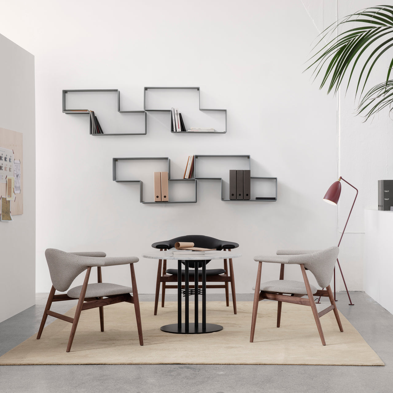 Masculo Dining Chair: Upholstered