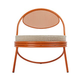 Copacabana Lounge Chair: Seat Upholstered + Orange