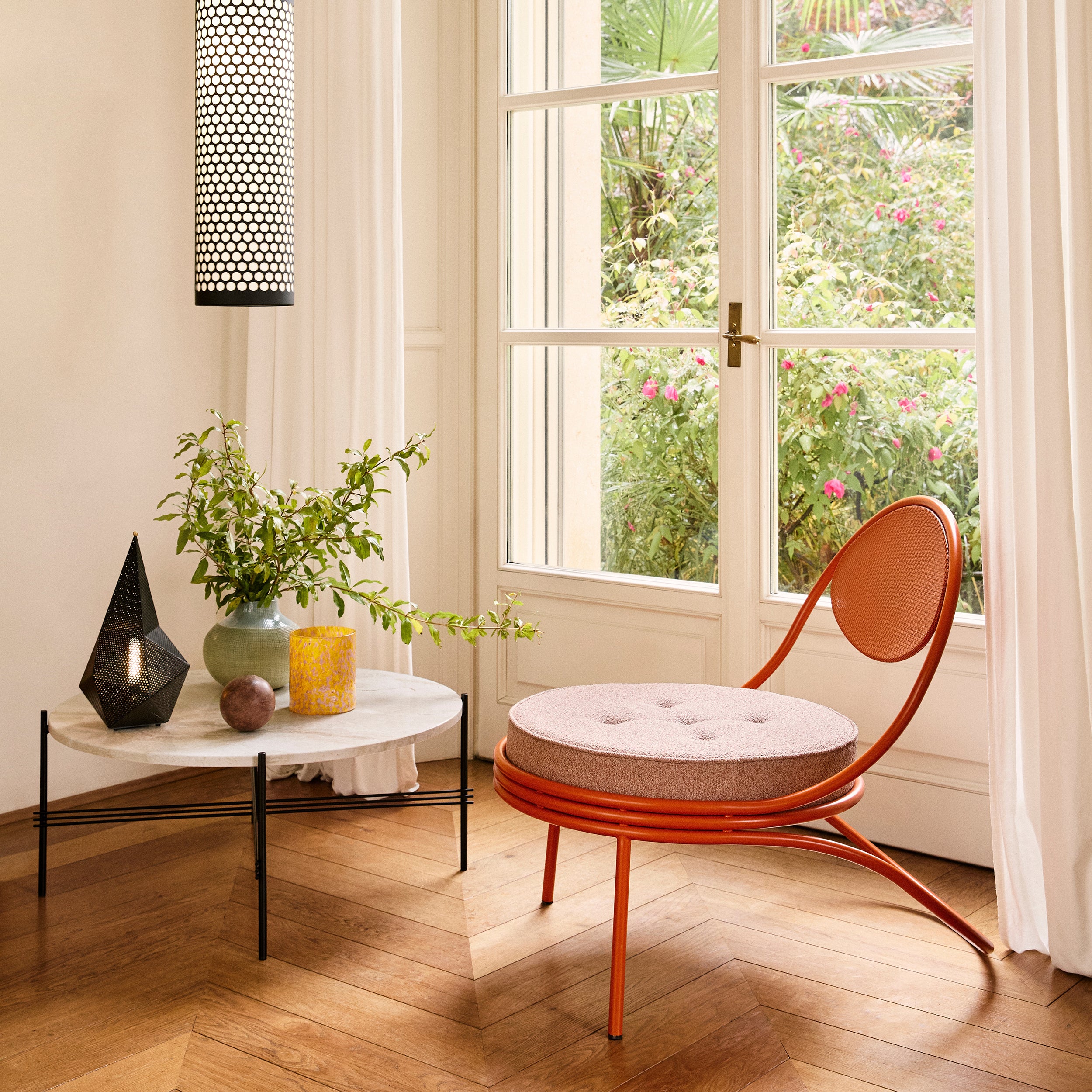 Copacabana Lounge Chair: Seat Upholstered + LS