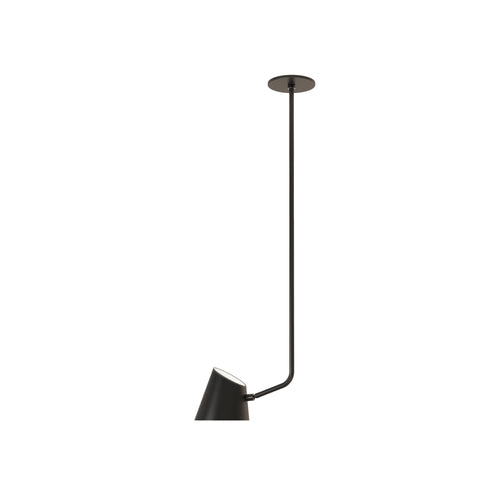Hartau Simple Ceiling Lamp: Matte Black + Black Anodized