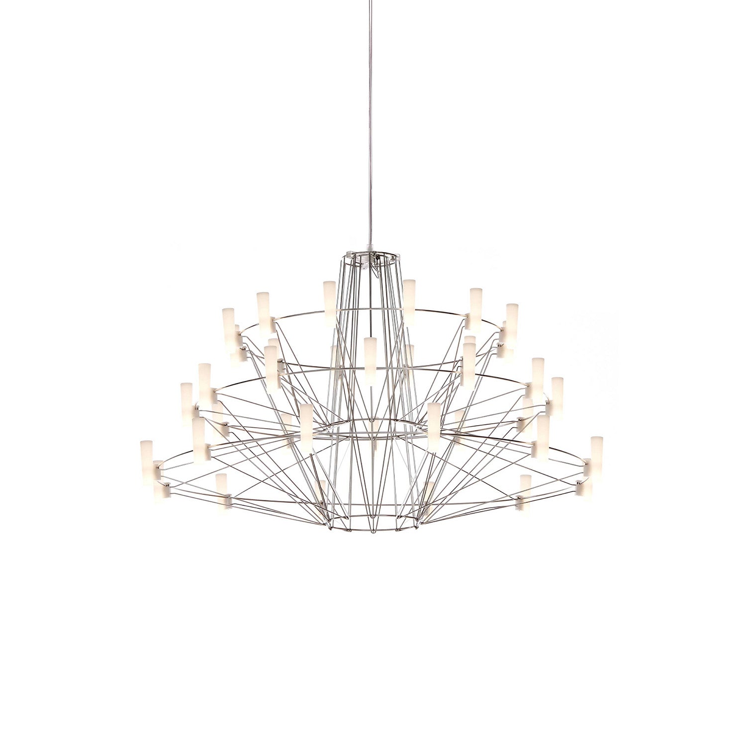 Coppélia Suspension Lamp: Small + Stainless Steel