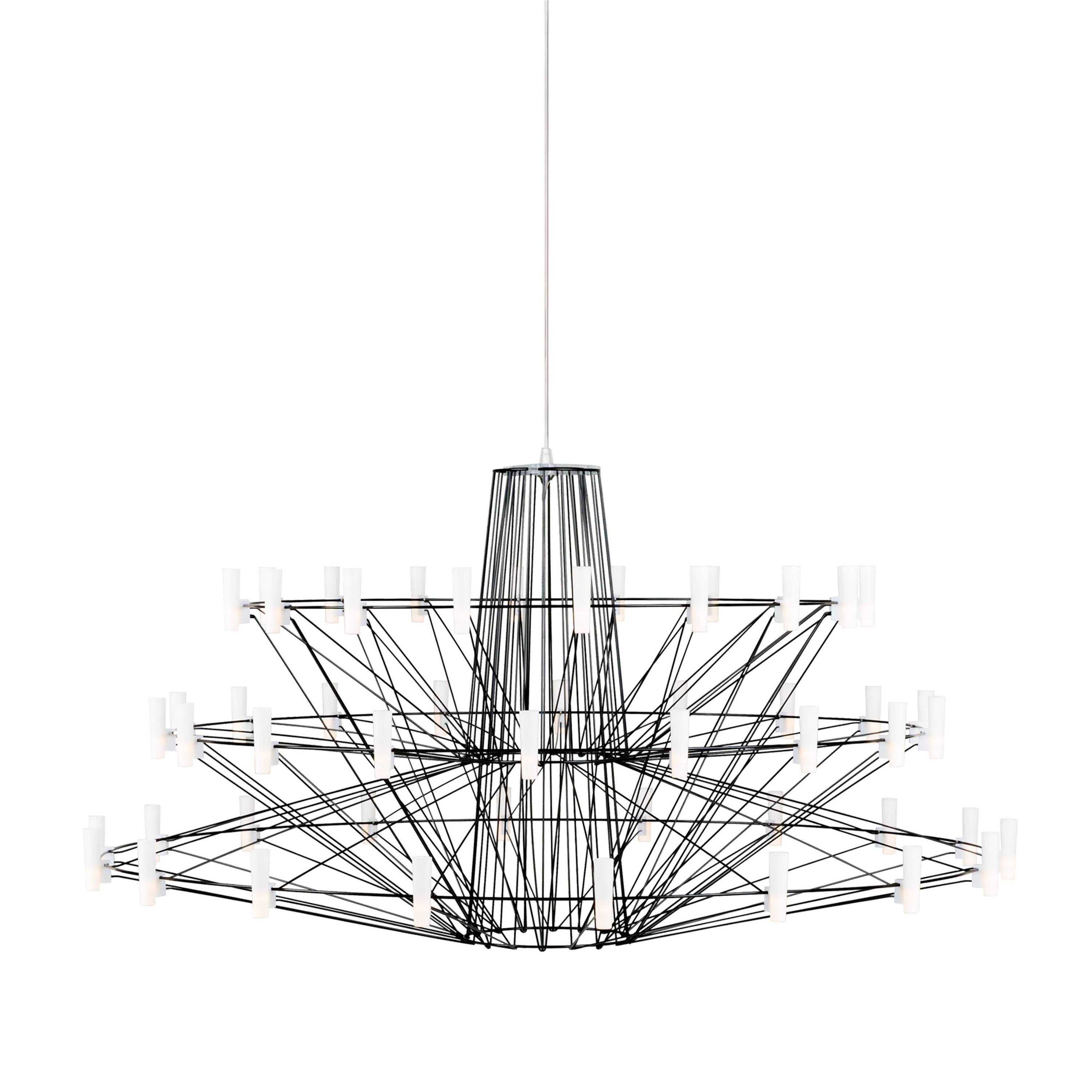 Coppélia Suspension Lamp: Black Satin