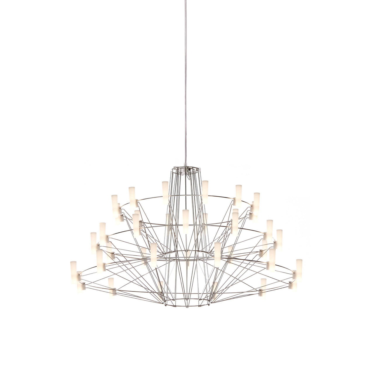 Coppélia Suspension Lamp: Small + Stainless Steel