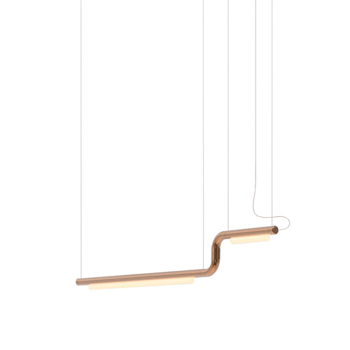 Pipeline CM2 Pendant Light: Copper + Copper