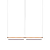 Tier 100 Horizontal Pendant Light: 2H + Anodized Copper + Amethyst