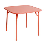 Week-End Square Dining Table: Coral