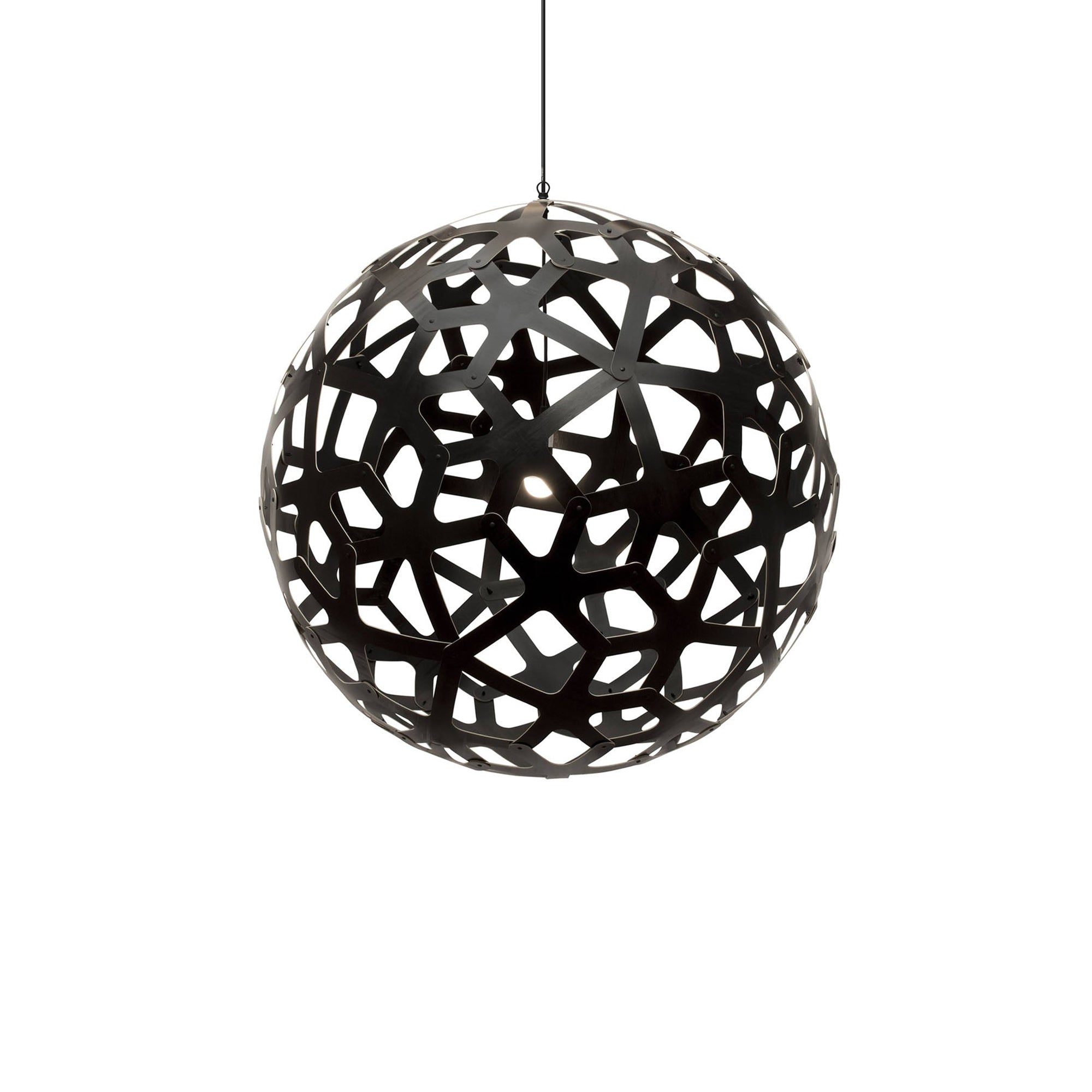Coral Pendant Light: Extra Large + Black + Black