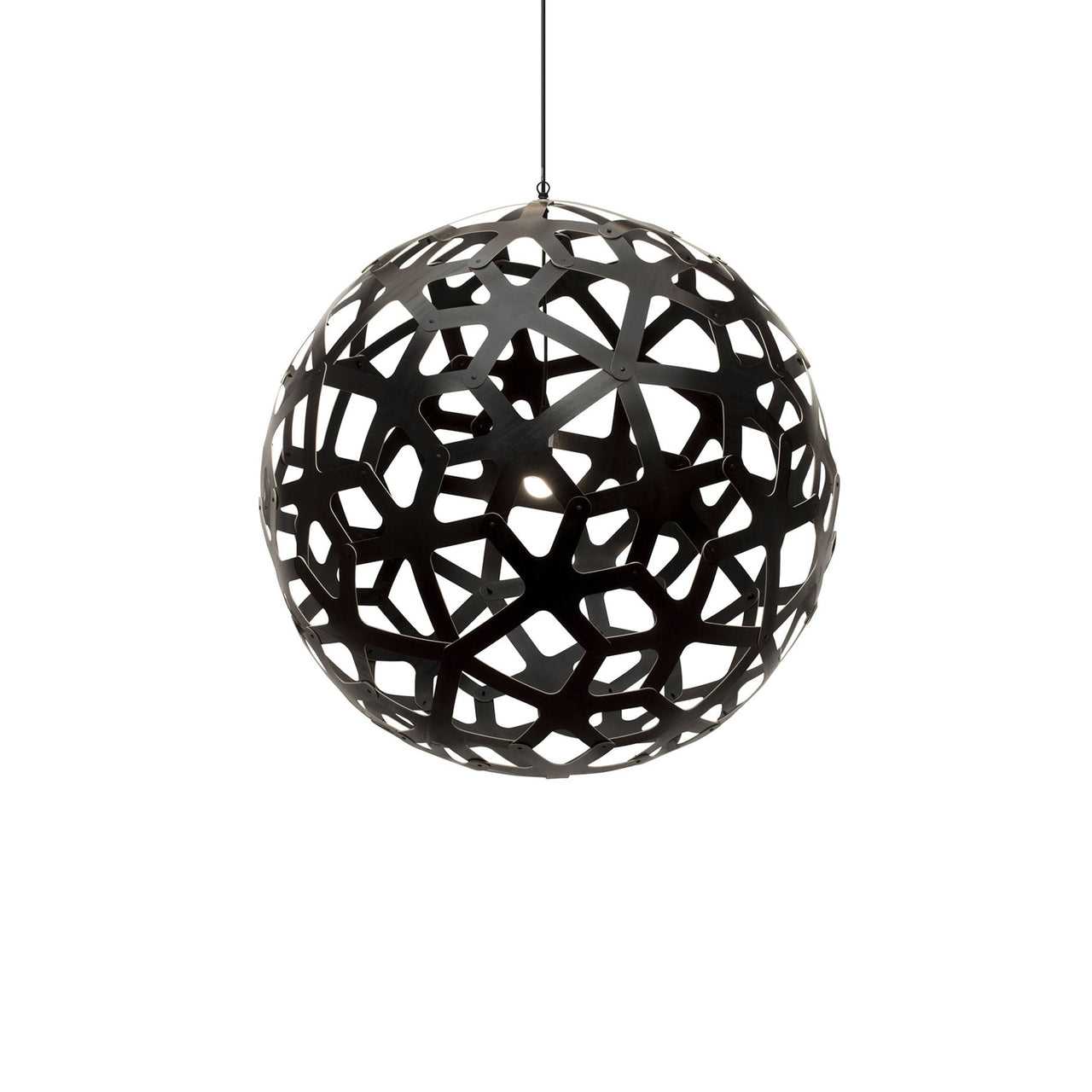 Coral Pendant Light: Extra Large + Black + Black